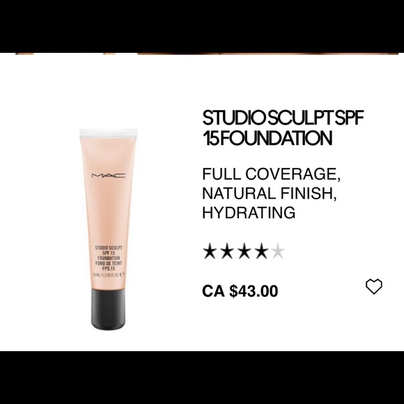 MAC Studio Sculpt SPF 15 Foundation - Picture 3 of 3